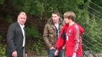 Fußball Würmtal TV Stockdorf SpVgg Unterhaching U18 Andreas Brehme (li.) mit Sohn (re.). Foto: Robert M. Frank.